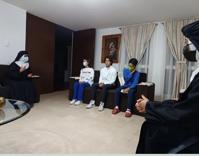 My students and I visited the nuns-min